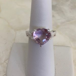 HEART Genuine Rose de France Ring. Size 9